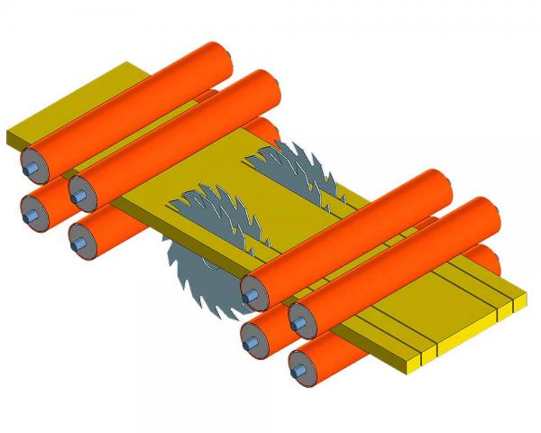 Многопильный кромкообрезной станок КМ-250 — фото 5